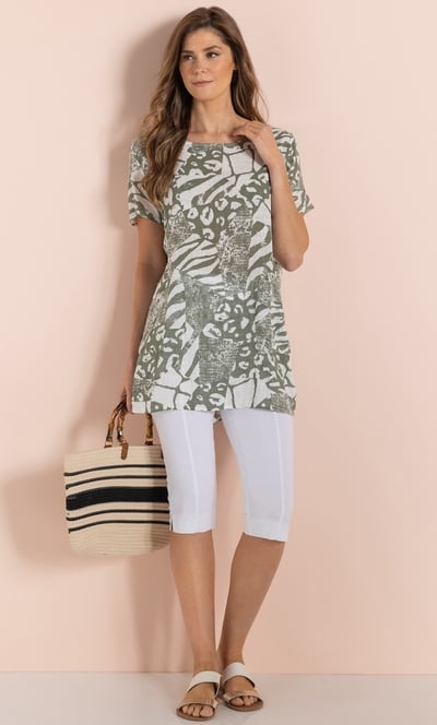 Oversized Printed Top