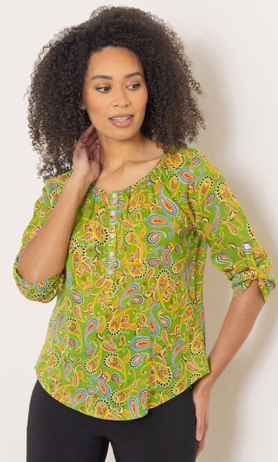 Paisley Printed Top