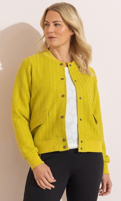 Boucle Bomber Jacket
