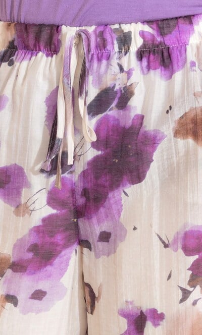 Floral Printed Straight Leg Trousers