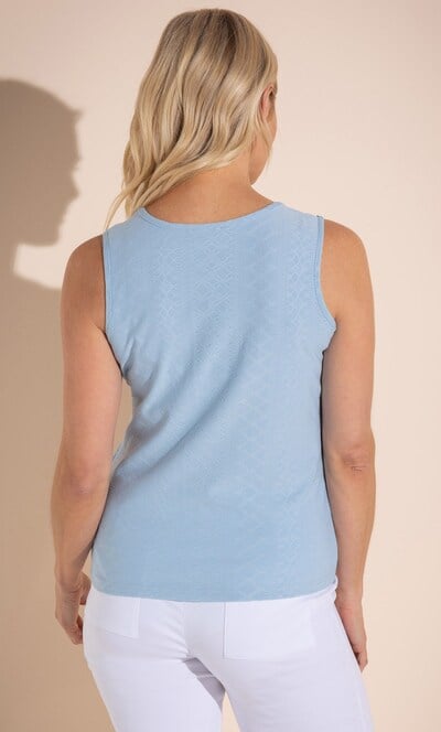 Sleeveless Textured Top