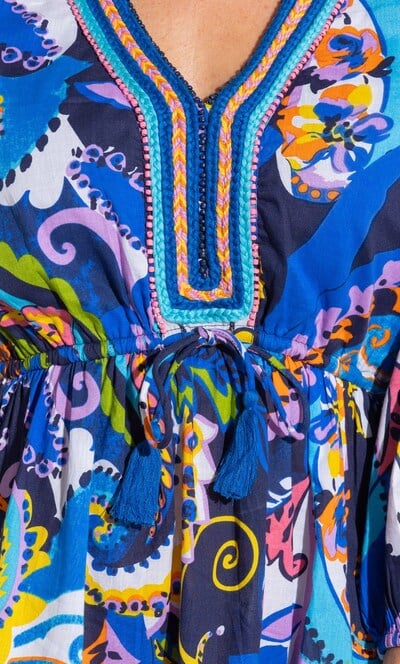 Bold Printed Cotton Dress