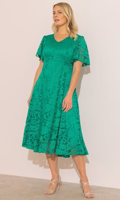 Anna Rose Floral Lace Dress