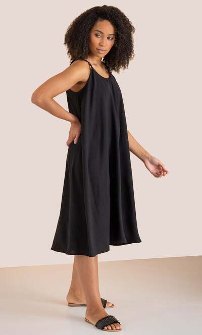 Spaghetti Strap Textured Dress