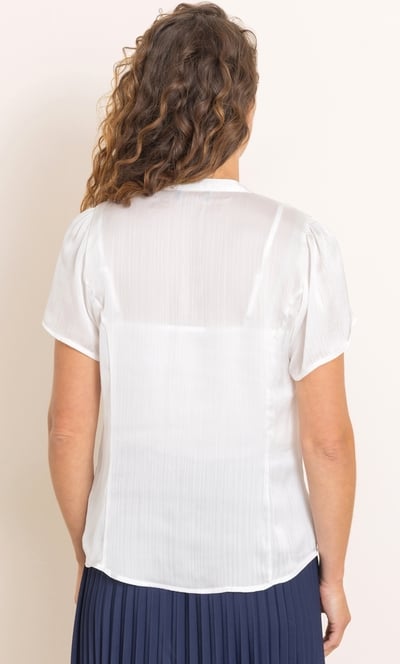 Anna Rose Embellished Short Sleeve Blouse