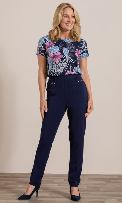 Anna Rose Slim Leg Trousers 29 Inch
