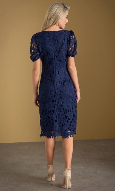 Crochet Lace Square Neck Dress