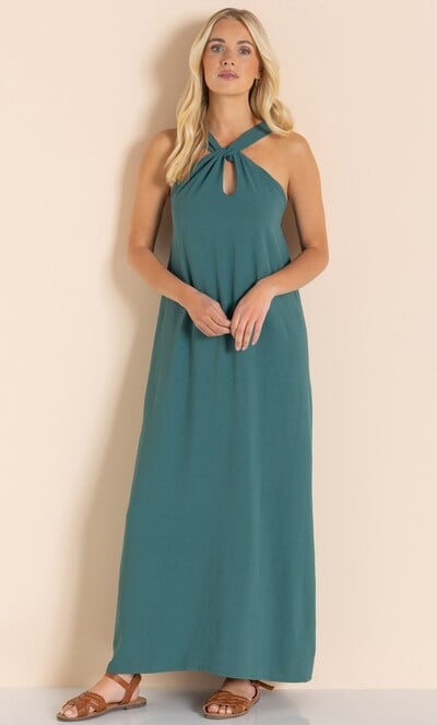 Twist Front Maxi Dress