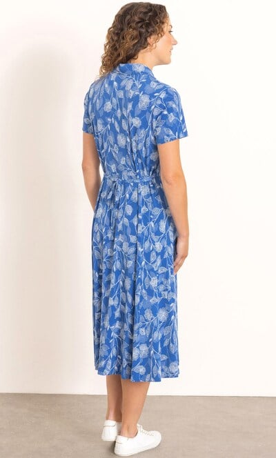 Anna Rose Textured Printed Jersey Shirt Dress