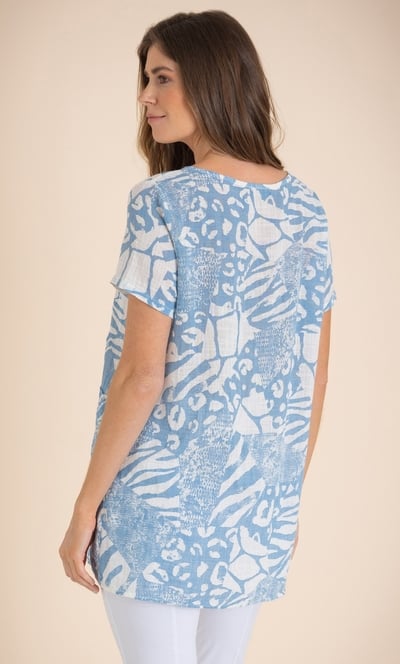 Oversized Printed Top