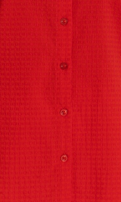 Seersucker Sleeveless Blouse