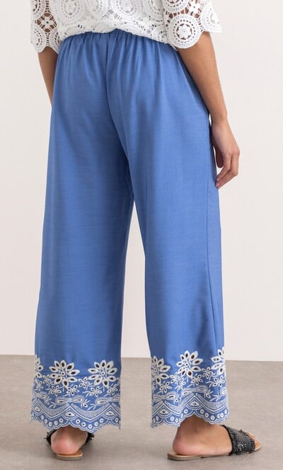 Elasticated Waist  Wide Leg Trouser
