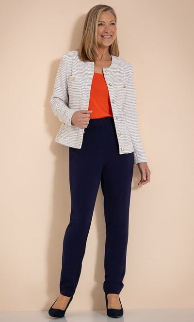 Anna Rose Textured Button Jacket