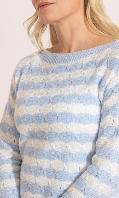 Striped Lightweight Knitted Jumper