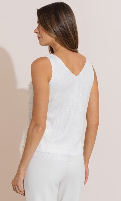 Embellished Sequin Cami Top