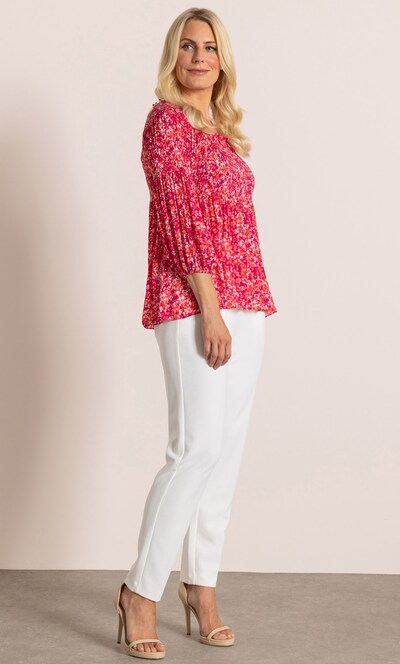 Printed Pleat Top