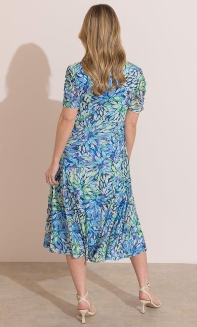 Floral Printed Mesh Dress