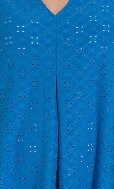 Eyelet Cut Sleeveless Top