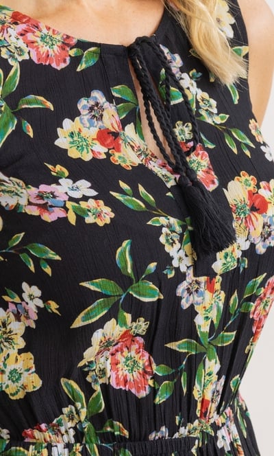 Floral Print Jumpsuit