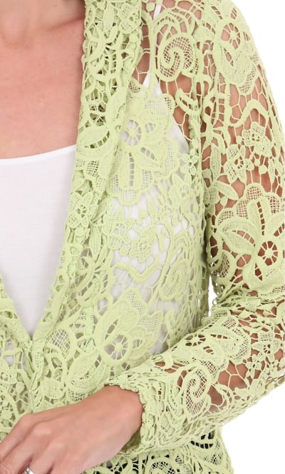 Long Sleeve Crochet Jacket