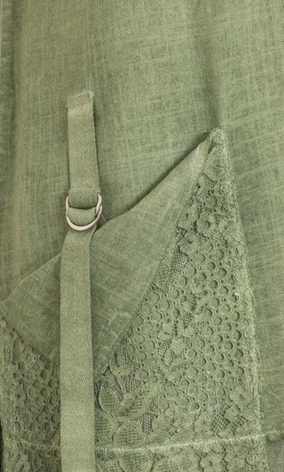 Linen Blend Loose Fit Top