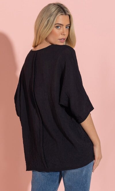 Textured Kimono Top