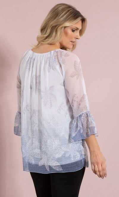 Printed Chiffon Top