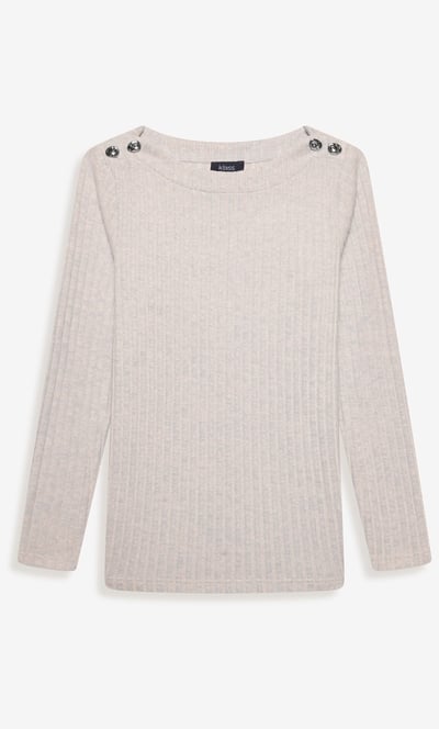Lightweight Ribbed Knit Jumper