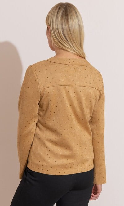 Anna Rose Embellished Suedette Jacket