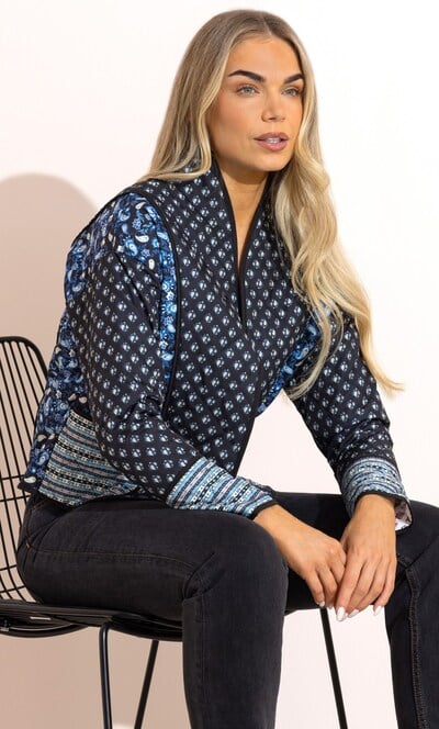 Printed Quilted Jacket