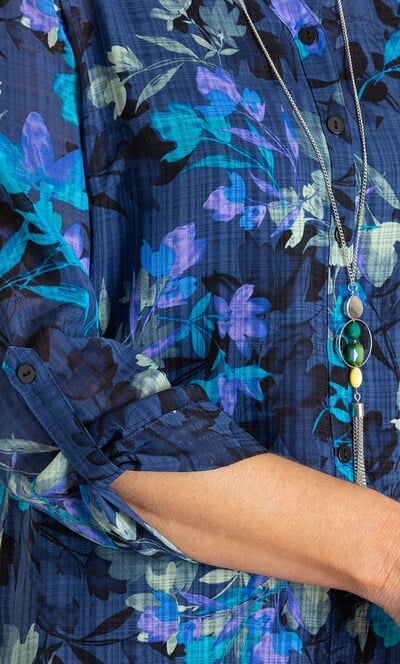 Anna Rose Floral Print Blouse