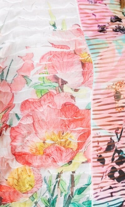 Anna Rose Printed Short Sleeve Top