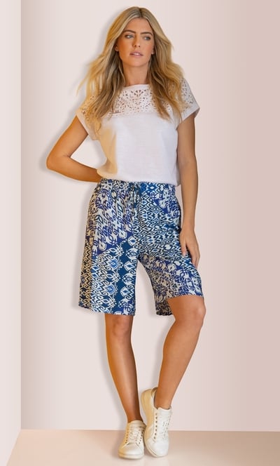 Printed Pull On Shorts