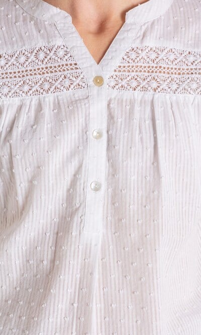 Stripe Dobby Cotton Top