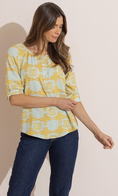 Jacquard Patterned Top