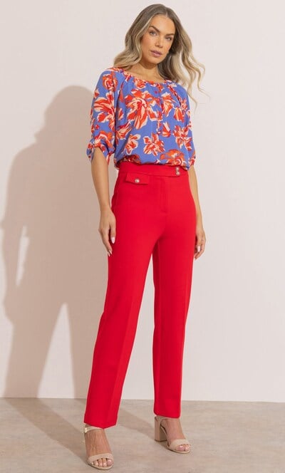 Ponte Straight Leg Trousers