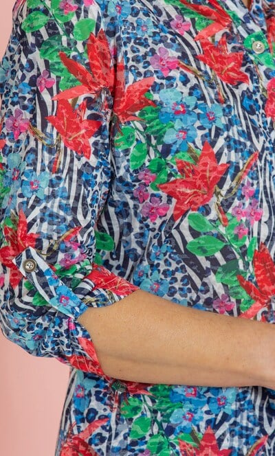 Anna Rose Exotic Printed Blouse