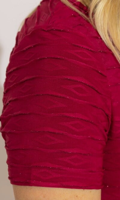 Anna Rose Diamond Wave Shimmer Top