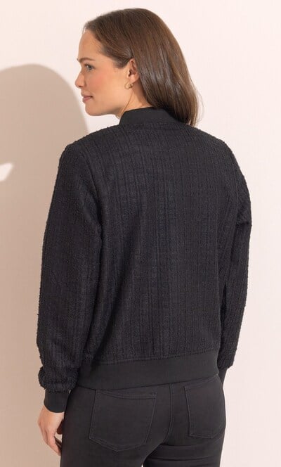 Boucle Bomber Jacket