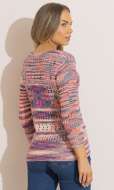 Textured Open Knitted Jumper