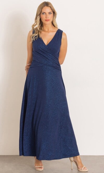Shimmer Sleeveless Maxi Dress