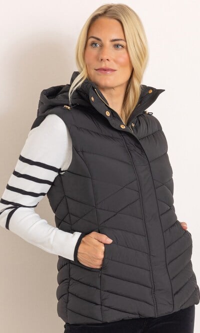 Hooded Quilted Gilet