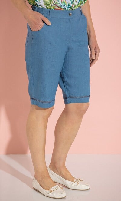 Anna Rose Denim Look Shorts