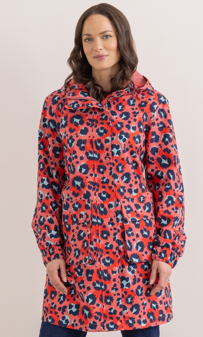 Hooded Waterproof Animal Print Raincoat