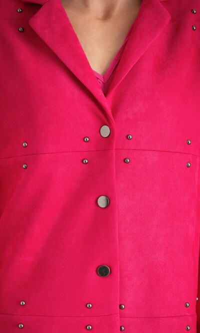 Suedette Studded Jacket
