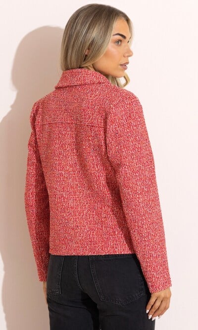 Textured Biker Jacket