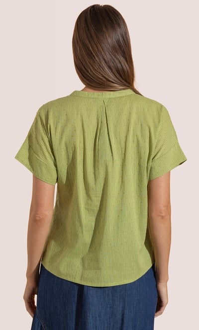 Stripe Dobby Cotton Top