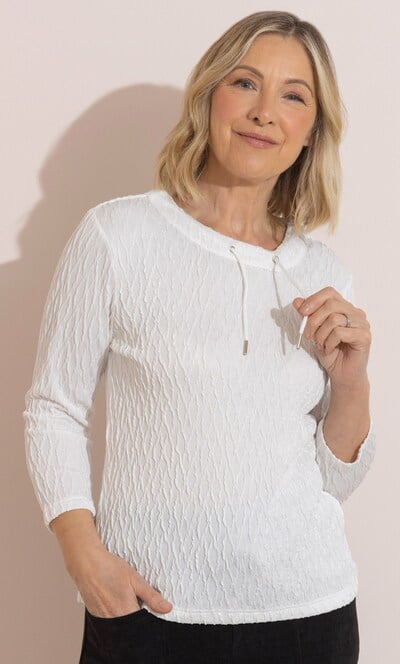 Anna Rose Casual Draw Cord Top