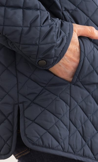 Anna Rose Quilted Collarless Jacket
