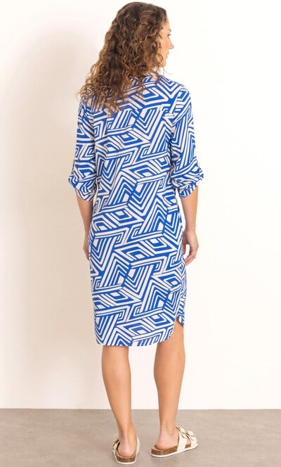Anna Rose Geometric Printed Dress